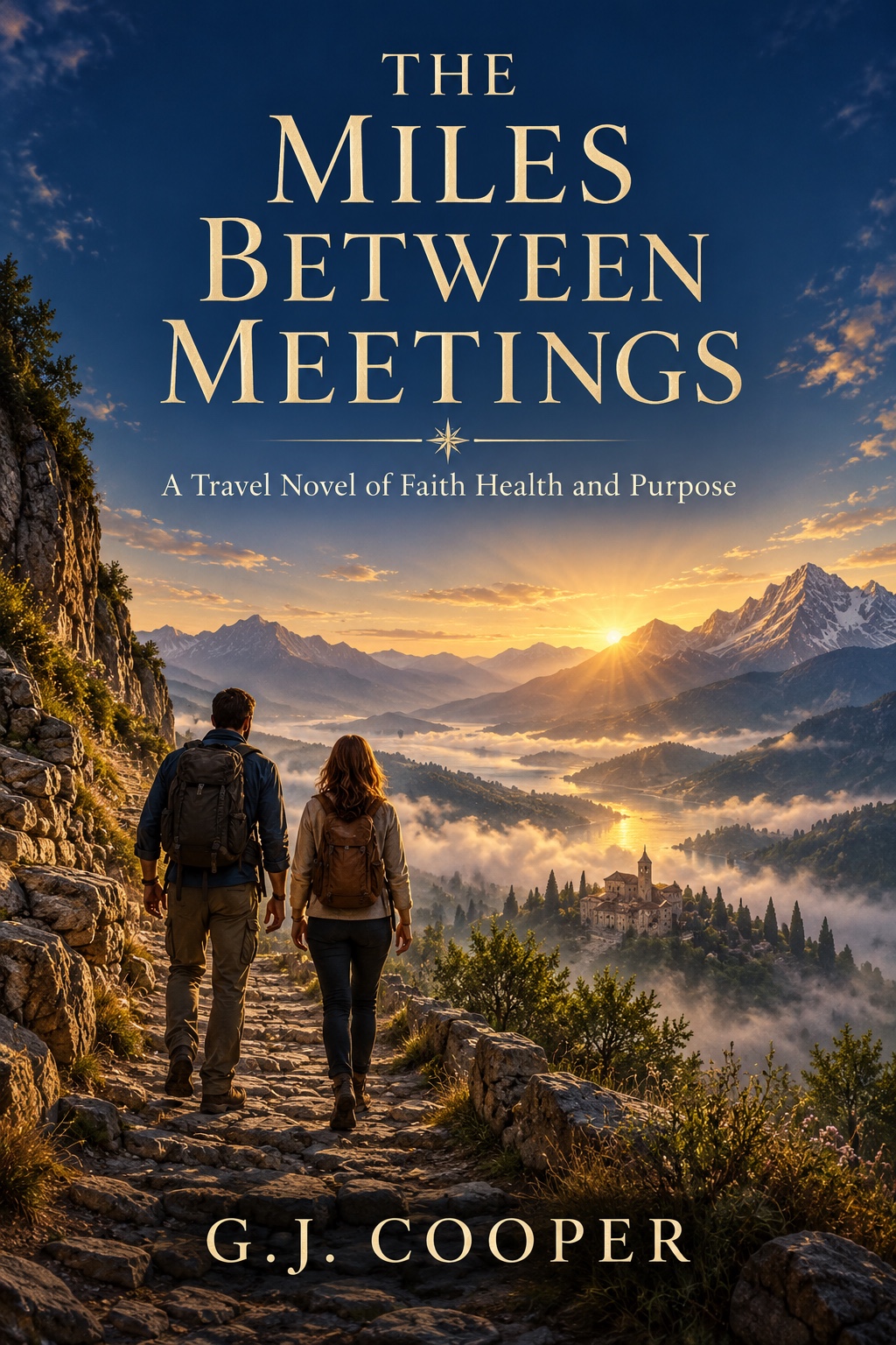 Cover of The Miles Between Meetings by G.J. Cooper